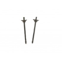 Ag EARRING PIN 0.75X13.5MM WITH 3MM CUP